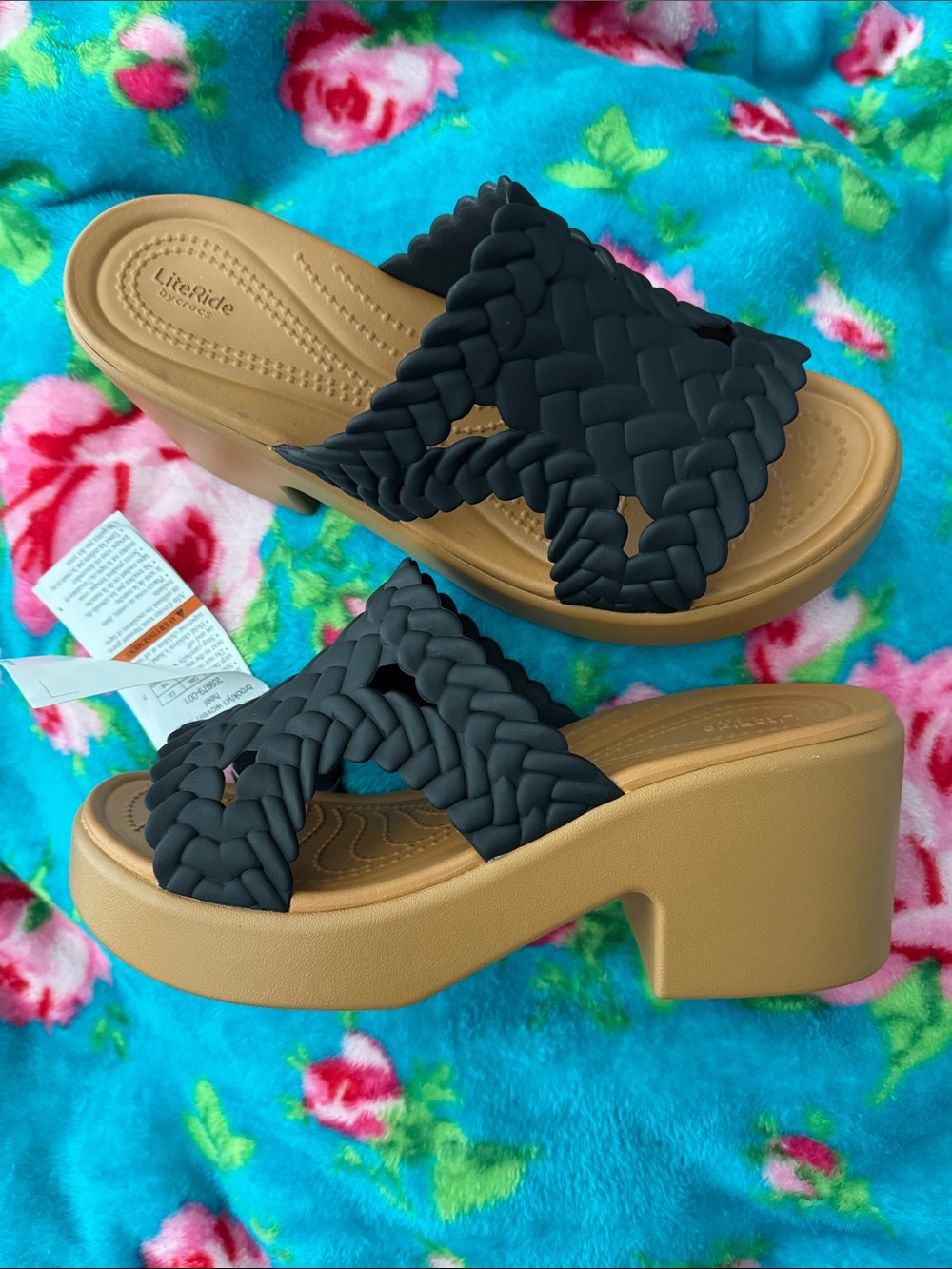 CROCS Brooklyn Woven Slide Heel